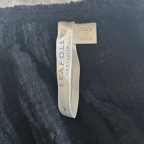 SeaFolly Black Swim Coverup or summer Dress, size small, NWOT - Picture 7 of 8